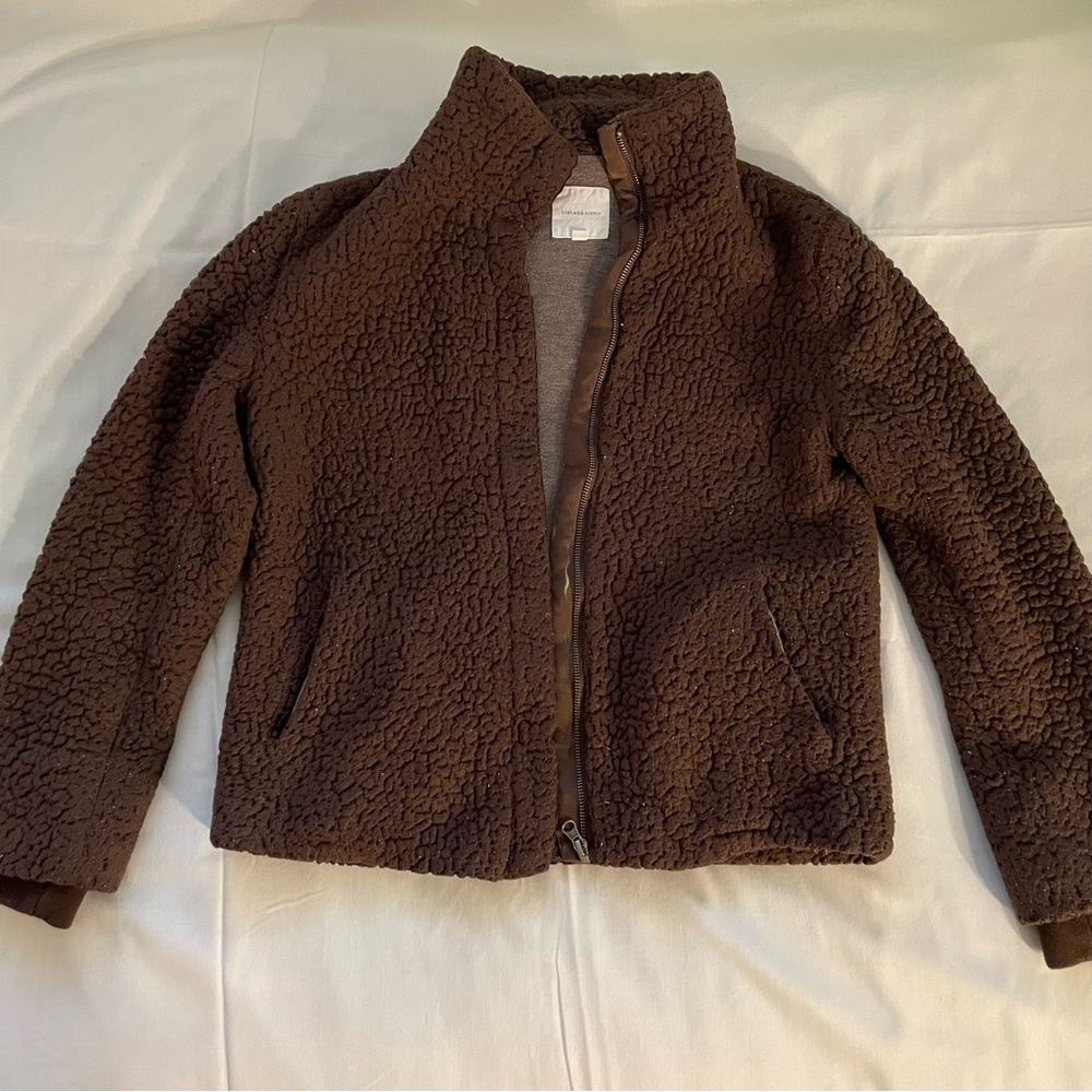Thread & Supply Brown Teddy Bear Jacket - size S